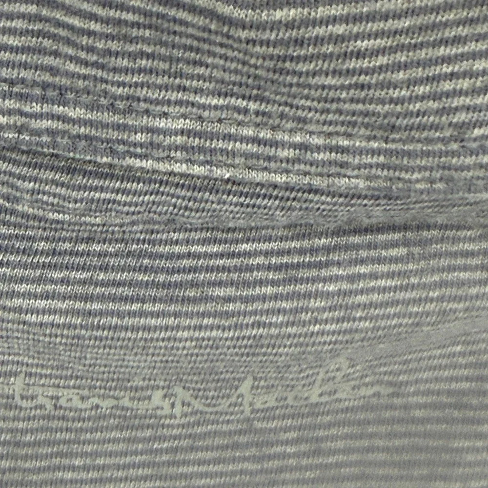 TravisMathew‎ Mens XXL Gray Striped Cotton Modal Blend Golf Polo Shirt